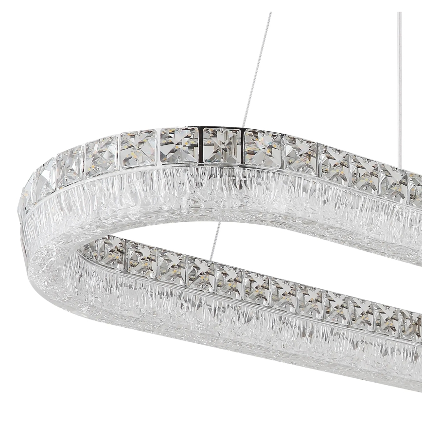 Globo - ściemnialna lampa wisząca LED na przewodzie LED/40W/230V 2700-6000K przezroczysta + zdalne sterowanie