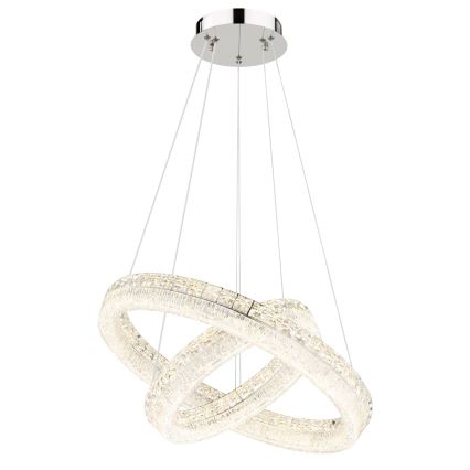 Globo - ściemnialny żyrandol LED na linkach LED/60W/230V 2700-6000K przezroczysty + pilot zdalnego sterowania