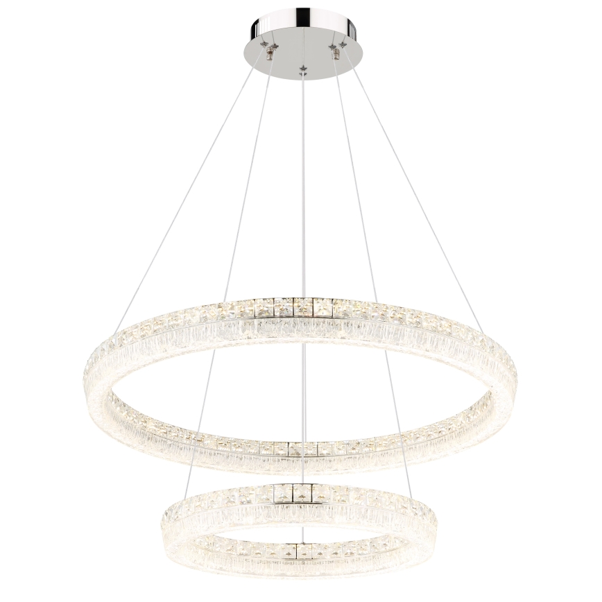 Globo - LED ściemnialny żyrandol na lince LED/72W/230V 2700-6000K przezroczysty + pilot zdalnego sterowania