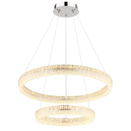 Globo - LED ściemnialny żyrandol na lince LED/72W/230V 2700-6000K przezroczysty + pilot zdalnego sterowania