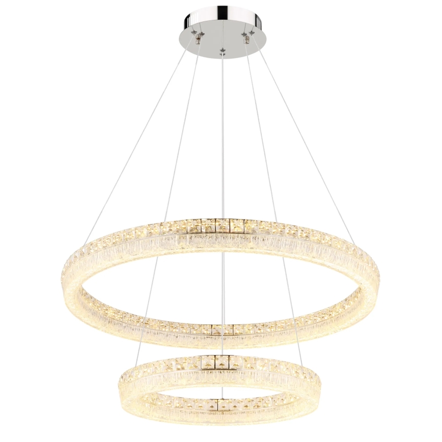 Globo - LED ściemnialny żyrandol na lince LED/72W/230V 2700-6000K przezroczysty + pilot zdalnego sterowania