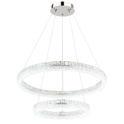 Globo - LED ściemnialny żyrandol na lince LED/72W/230V 2700-6000K przezroczysty + pilot zdalnego sterowania