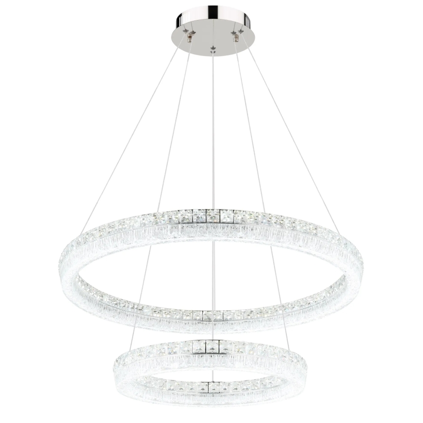 Globo - LED ściemnialny żyrandol na lince LED/72W/230V 2700-6000K przezroczysty + pilot zdalnego sterowania