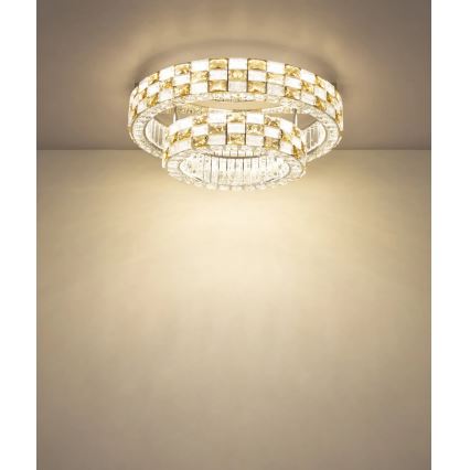 Globo - ściemnialna oprawa sufitowa LED/55W/230V 2700-6000K śr. 61 cm + pilot zdalnego sterowania