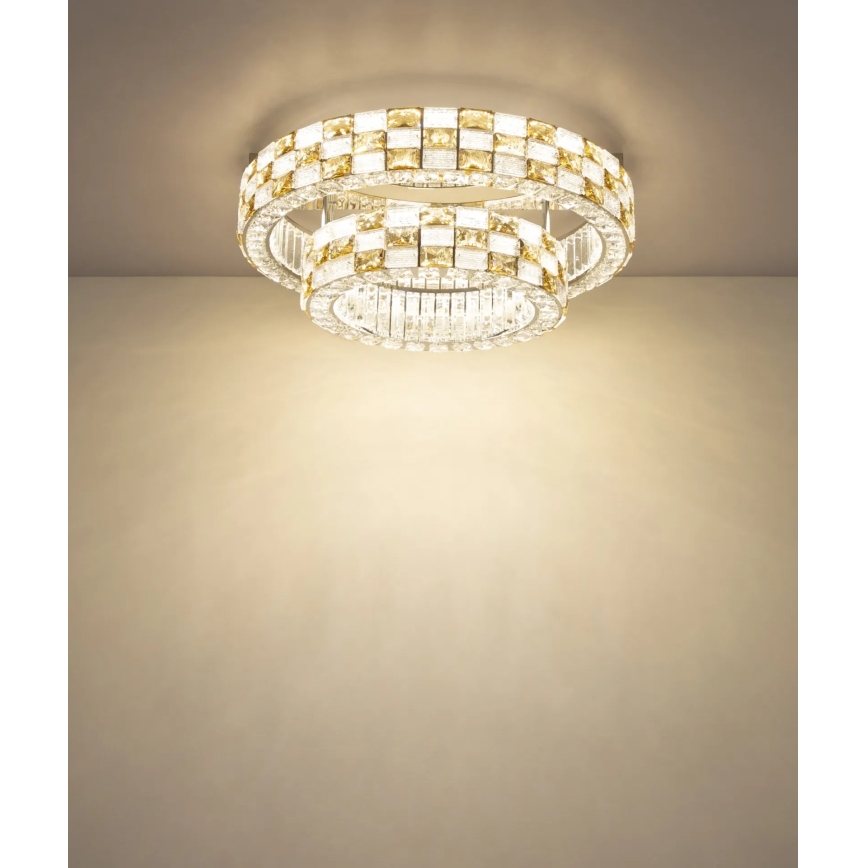 Globo - ściemnialna oprawa sufitowa LED/55W/230V 2700-6000K śr. 61 cm + pilot zdalnego sterowania