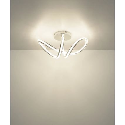 Globo - LED ściemnialna lampa sufitowa LED/40W/230V 2700-6000K błyszczący chrom + pilot zdalnego sterowania