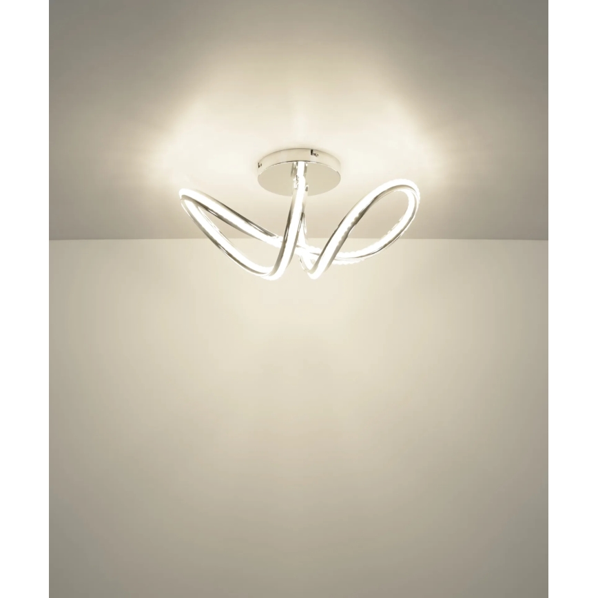 Globo - LED ściemnialna lampa sufitowa LED/40W/230V 2700-6000K błyszczący chrom + pilot zdalnego sterowania