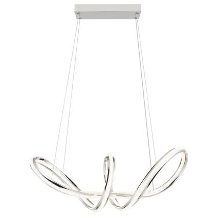 Globo - ściemnialny żyrandol LED na linkach LED/45W/230V 2700-6000K błyszczący chrom + zdalne sterowanie