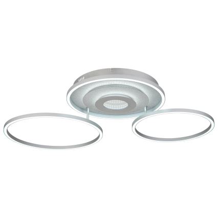 Globo - Lampa sufitowa LED ściemnialna/40W/230V 2700-6500K 57x99,2 cm srebrna + pilot zdalnego sterowania