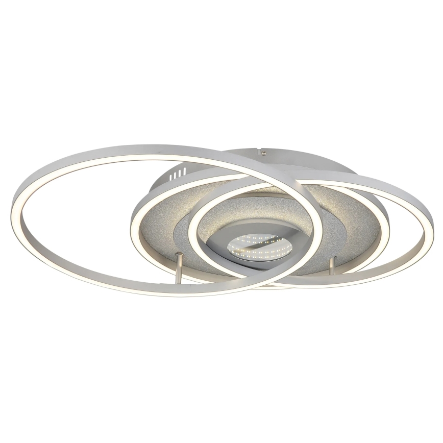 Globo - Lampa sufitowa LED ściemnialna/40W/230V 2700-6500K 57x99,2 cm srebrna + pilot zdalnego sterowania