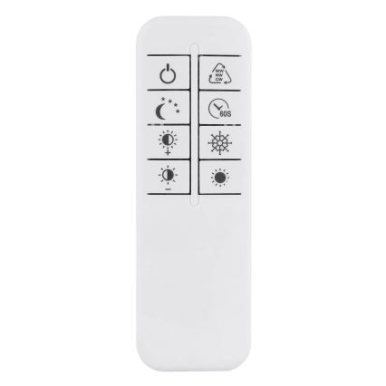 Globo - Lampa sufitowa LED ściemnialna/40W/230V 2700-6500K 57x99,2 cm srebrna + pilot zdalnego sterowania