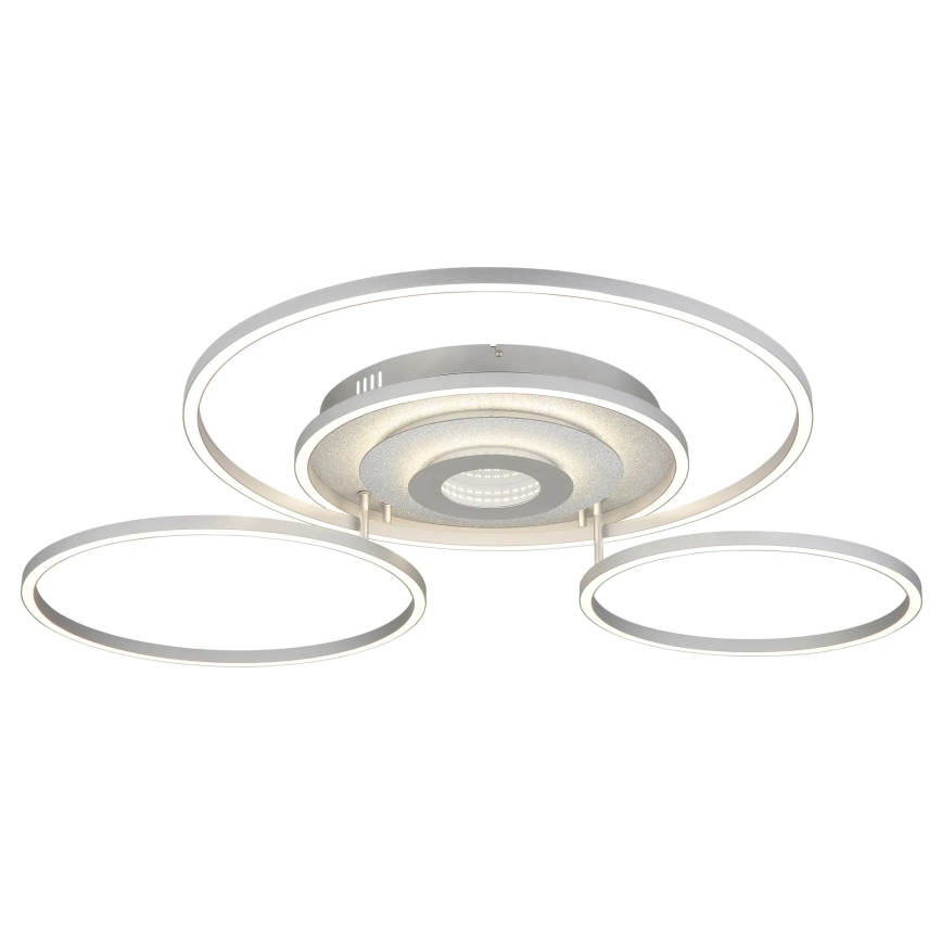 Globo - LED ściemnialna lampa sufitowa LED/60W/230V 2700-6500K 80,8x99,2 cm srebrna + pilot zdalnego sterowania