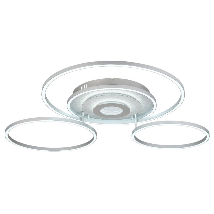 Globo - LED ściemnialna lampa sufitowa LED/60W/230V 2700-6500K 80,8x99,2 cm srebrna + pilot zdalnego sterowania