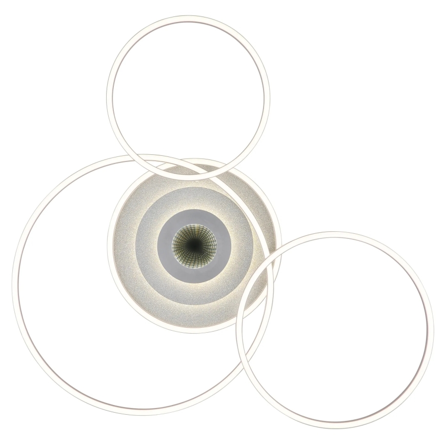 Globo - LED ściemnialna lampa sufitowa LED/60W/230V 2700-6500K 80,8x99,2 cm srebrna + pilot zdalnego sterowania