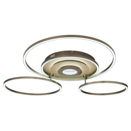 Globo - Ściemnialna oprawa sufitowa LED/60W/230V 2700-6500K 80,8x99,2 cm mosiądz + pilot zdalnego sterowania