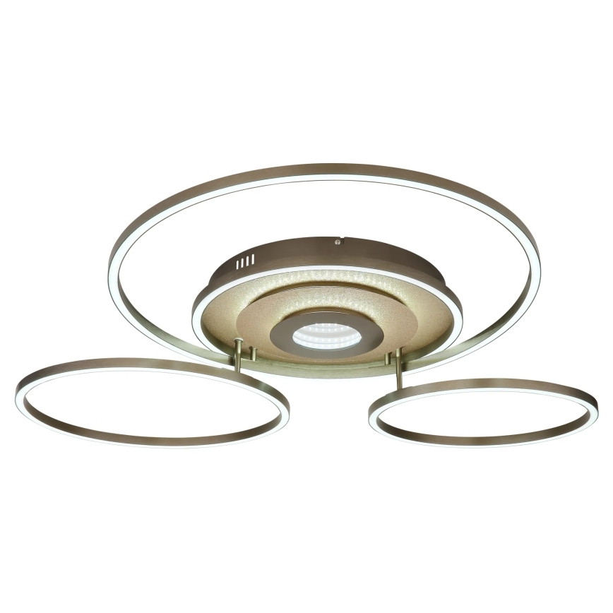 Globo - Ściemnialna oprawa sufitowa LED/60W/230V 2700-6500K 80,8x99,2 cm mosiądz + pilot zdalnego sterowania
