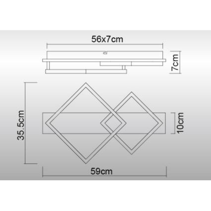 Globo - LED Plafon LED/24W/230V 3000K