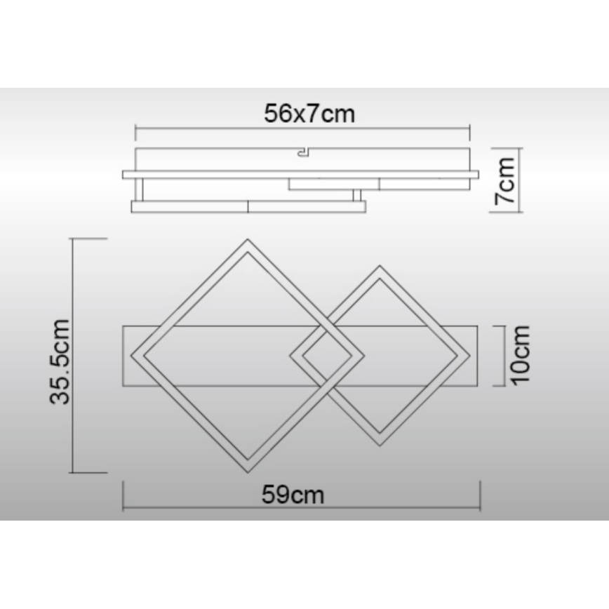 Globo - LED Plafon LED/24W/230V 3000K