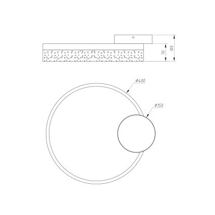 Globo - LED Plafon LED/24W/230V