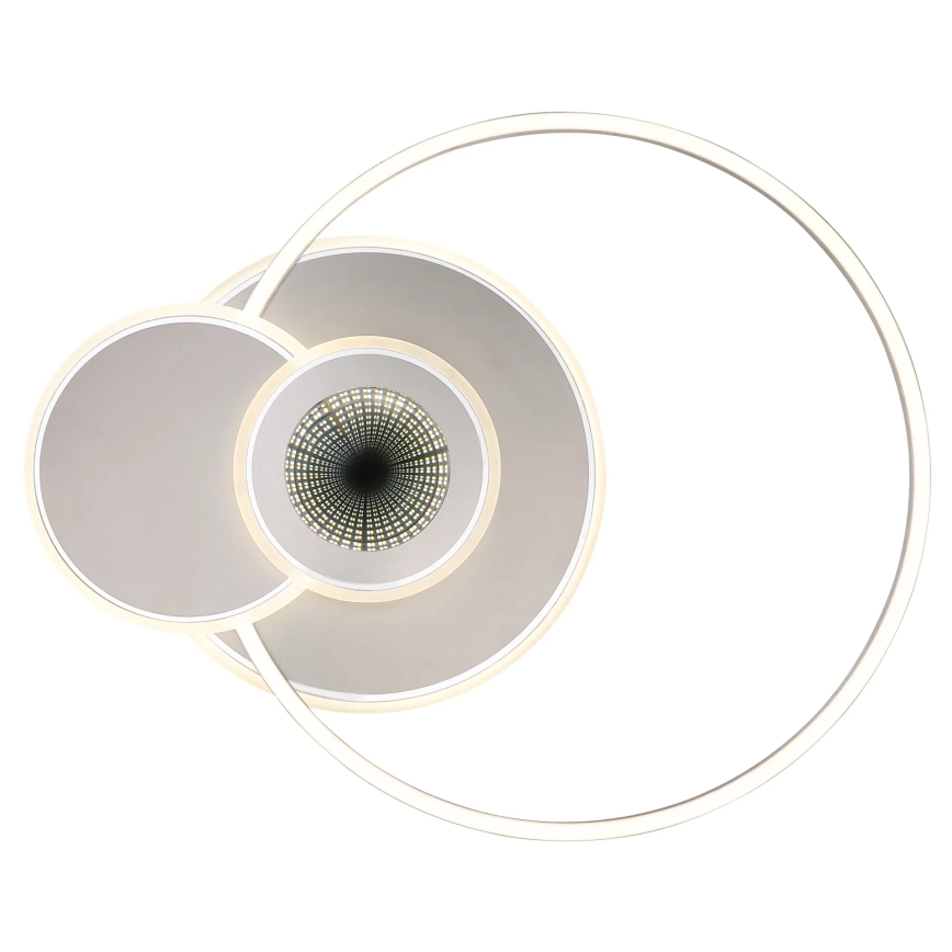 Globo - Ściemnialna lampa sufitowa LED/24W/230V 2700-6500K 45x56 cm srebrna + z pilotem zdalnego sterowania