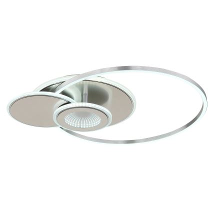 Globo - Ściemnialna lampa sufitowa LED/24W/230V 2700-6500K 45x56 cm srebrna + z pilotem zdalnego sterowania