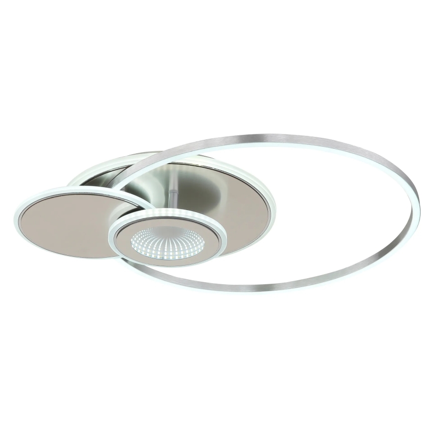 Globo - Ściemnialna lampa sufitowa LED/24W/230V 2700-6500K 45x56 cm srebrna + z pilotem zdalnego sterowania