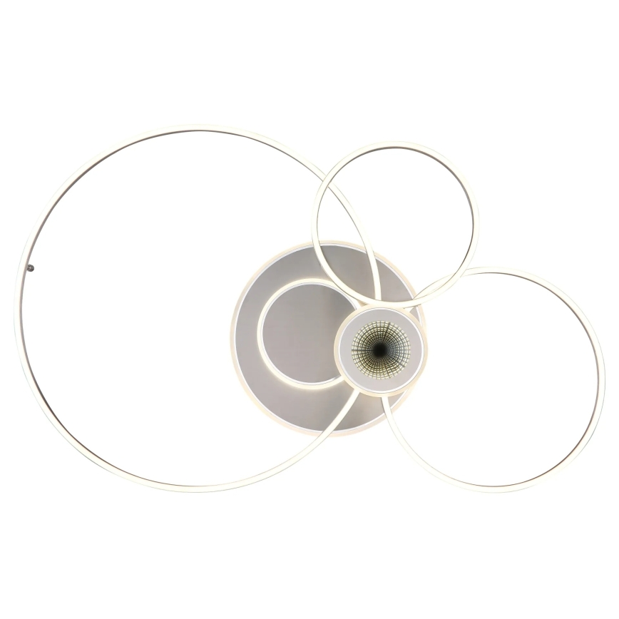 Globo - Ściemnialna lampa sufitowa LED/36W/230V 2700-6500K srebrna + pilot zdalnego sterowania