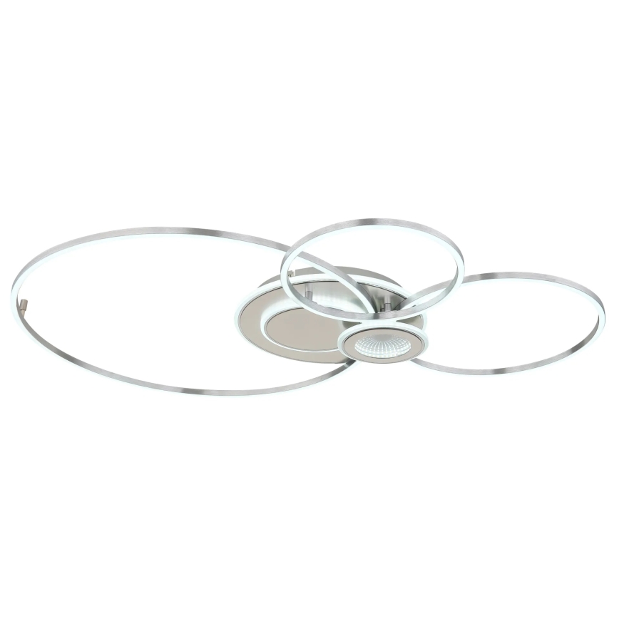 Globo - Ściemnialna lampa sufitowa LED/36W/230V 2700-6500K srebrna + pilot zdalnego sterowania