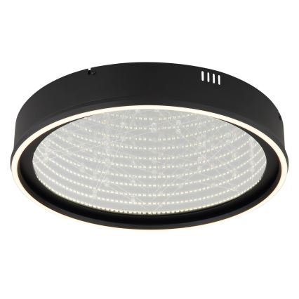 Globo - ściemnialna lampa sufitowa LED/40W/230V 2700-6500K śr. 51,5 cm czarna + pilot zdalnego sterowania