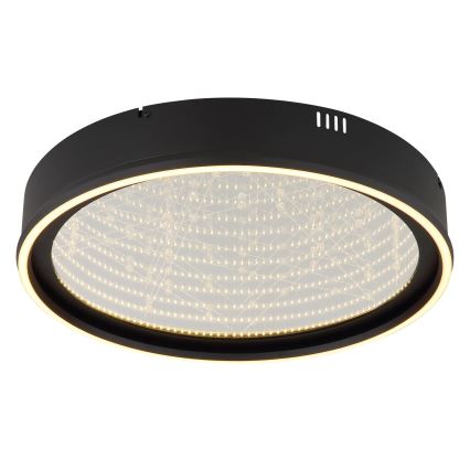 Globo - ściemnialna lampa sufitowa LED/40W/230V 2700-6500K śr. 51,5 cm czarna + pilot zdalnego sterowania