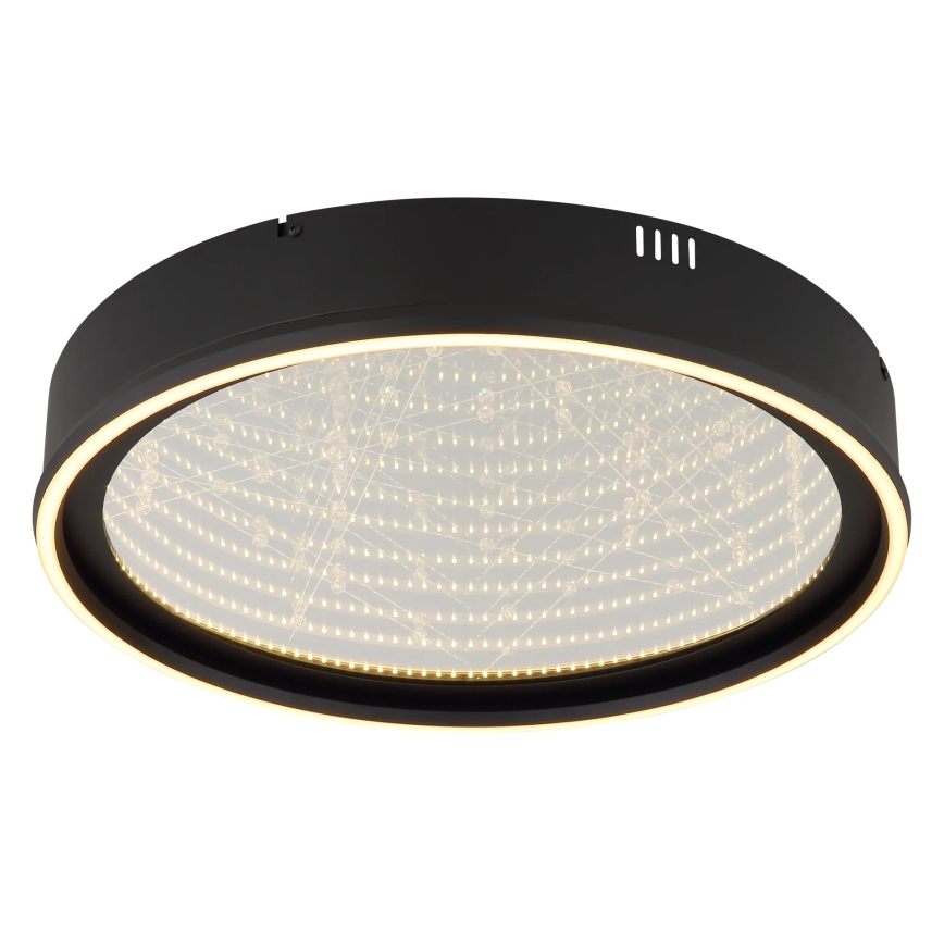 Globo - ściemnialna lampa sufitowa LED/40W/230V 2700-6500K śr. 51,5 cm czarna + pilot zdalnego sterowania