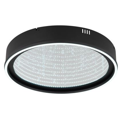 Globo - ściemnialna lampa sufitowa LED/40W/230V 2700-6500K śr. 51,5 cm czarna + pilot zdalnego sterowania
