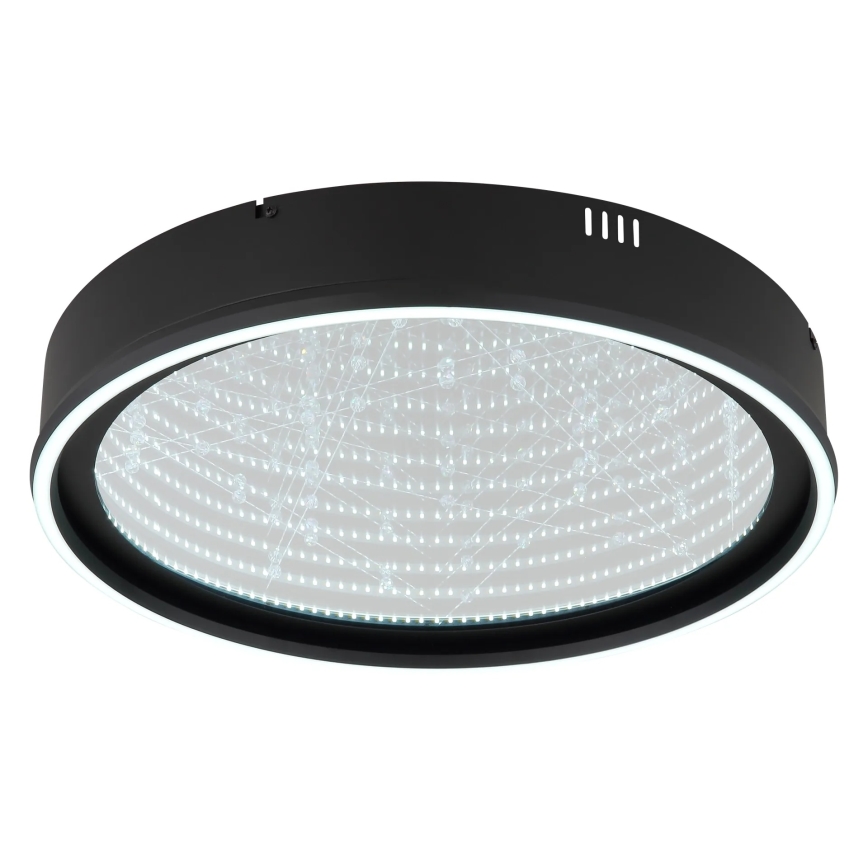 Globo - ściemnialna lampa sufitowa LED/40W/230V 2700-6500K śr. 51,5 cm czarna + pilot zdalnego sterowania