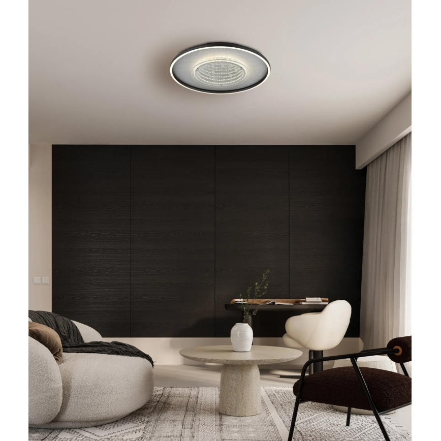Globo - Oprawa sufitowa LED/40W/230V 3000/4000/6000K śr. 51,5 cm czarna