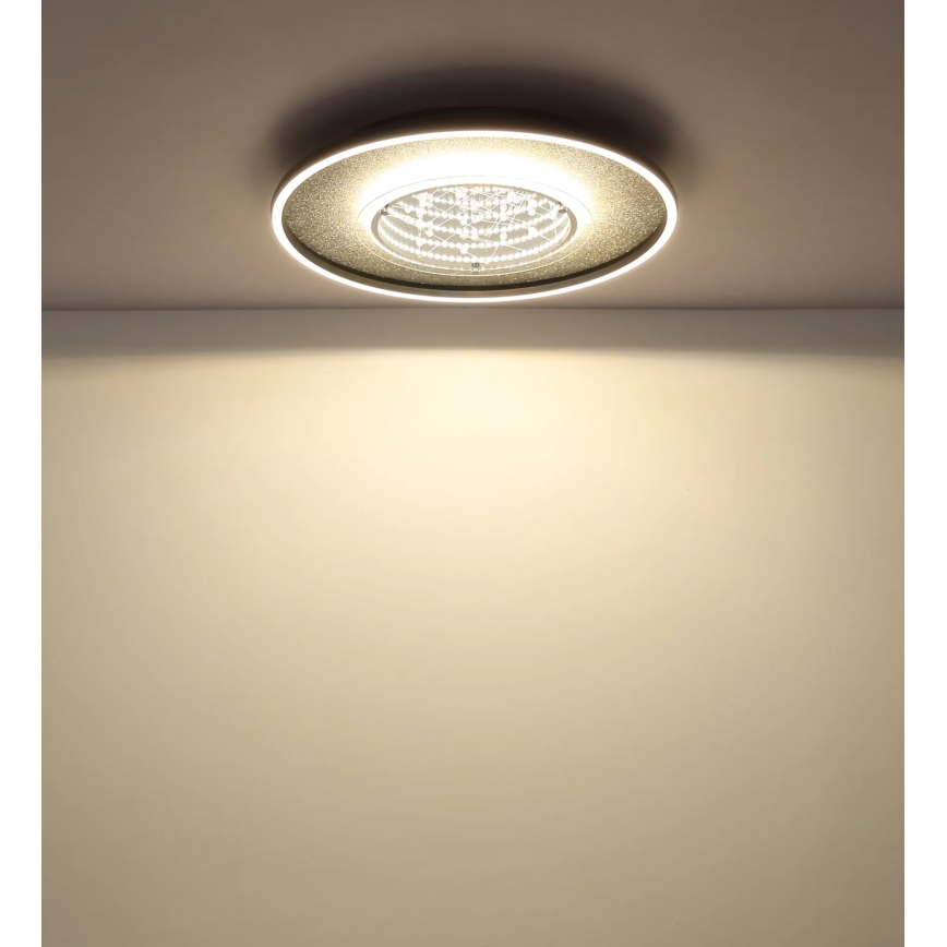 Globo - Oprawa sufitowa LED/40W/230V 3000/4000/6000K śr. 51,5 cm czarna