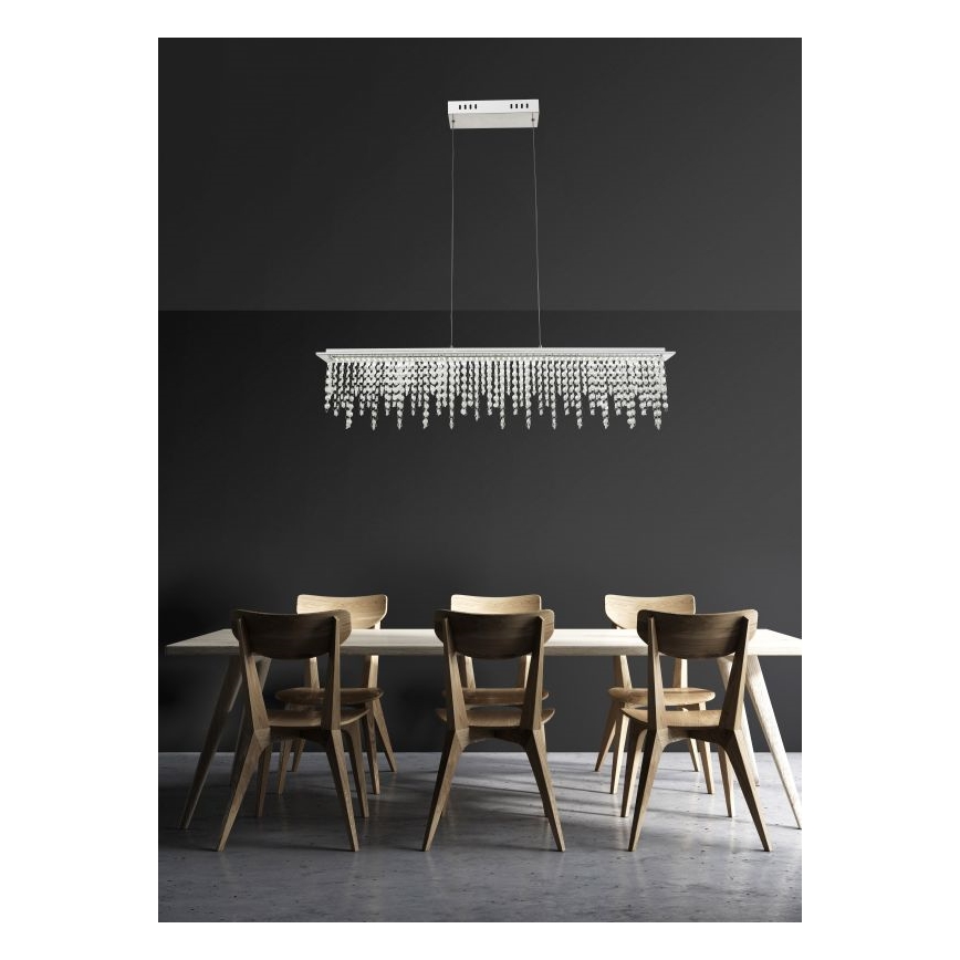 Globo - LED Ściemnialny żyrandol kryształowy na lince LED/24W/230V 3000-6000K + pilot zdalnego sterowania