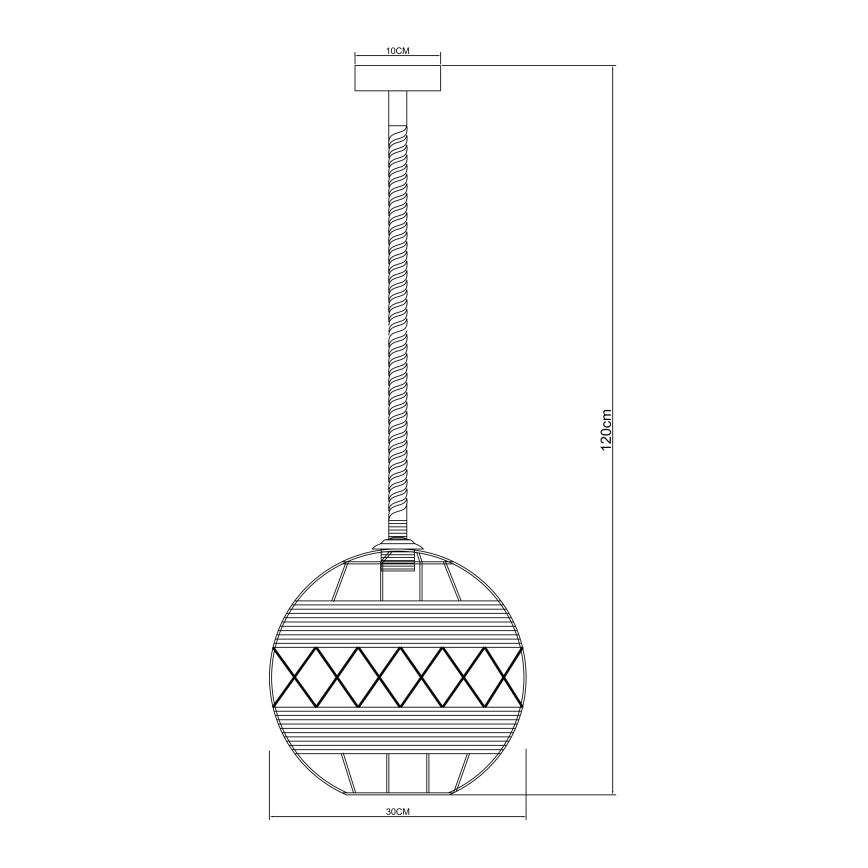 Globo - Żyrandol na lince 1xE27/60W/230V