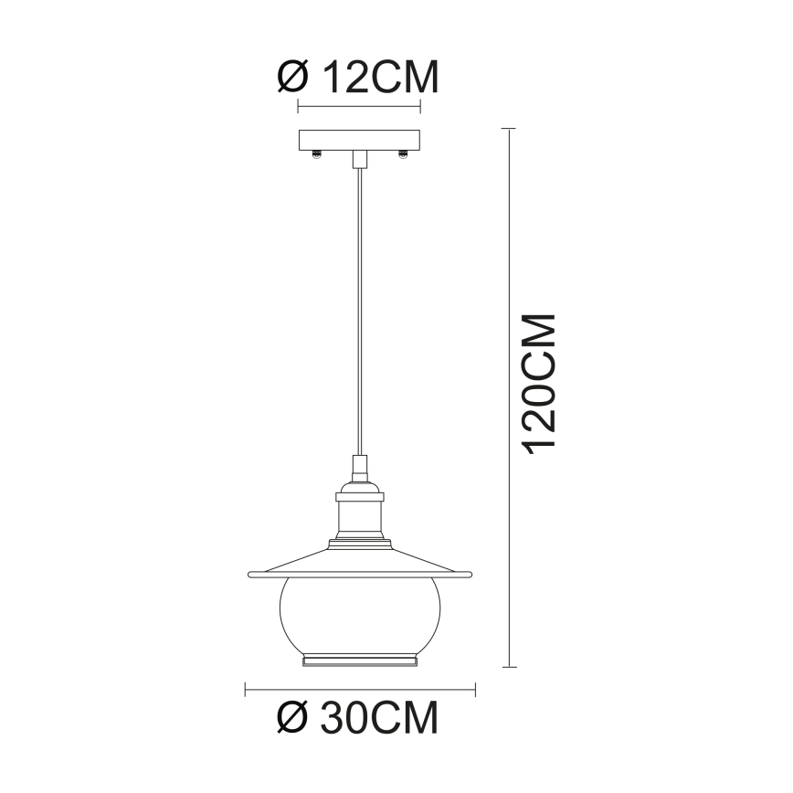 Globo - Lampa wisząca 1xE27/60W/230V