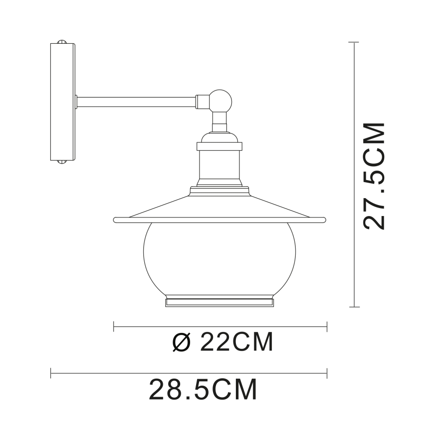Globo - Kinkiet 1xE27/60W/230V
