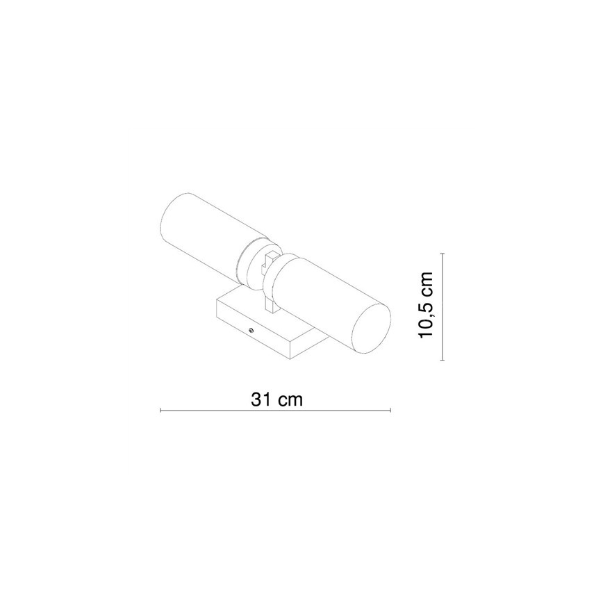 Globo - Kinkiet łazienkowy 2xE14/40W/230V IP44
