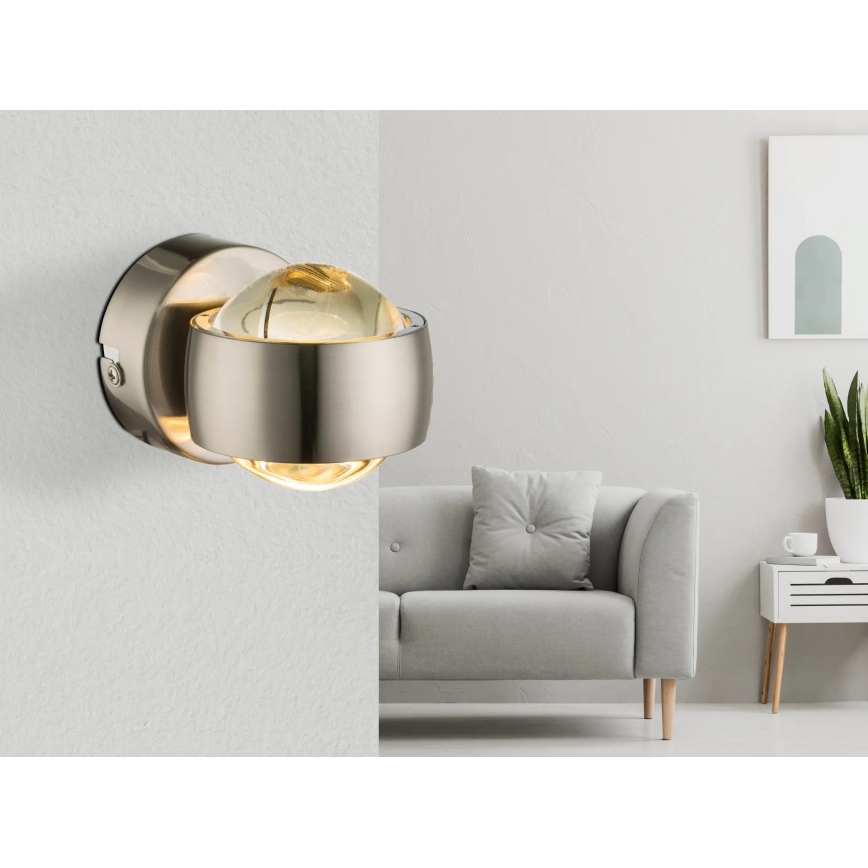 Globo - Kinkiet LED/7W/230V 3000K matowy chrom