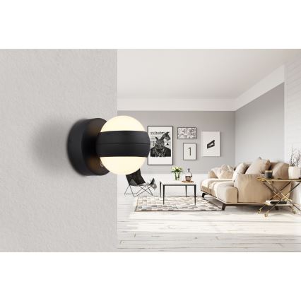 Globo - LED ściemnialna ładowalna dotykowa lampa ścienna LED/1,4W/5V 1800 mAh czarna