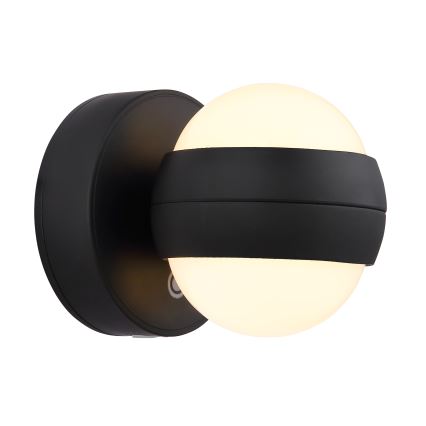 Globo - LED ściemnialna ładowalna dotykowa lampa ścienna LED/1,4W/5V 1800 mAh czarna