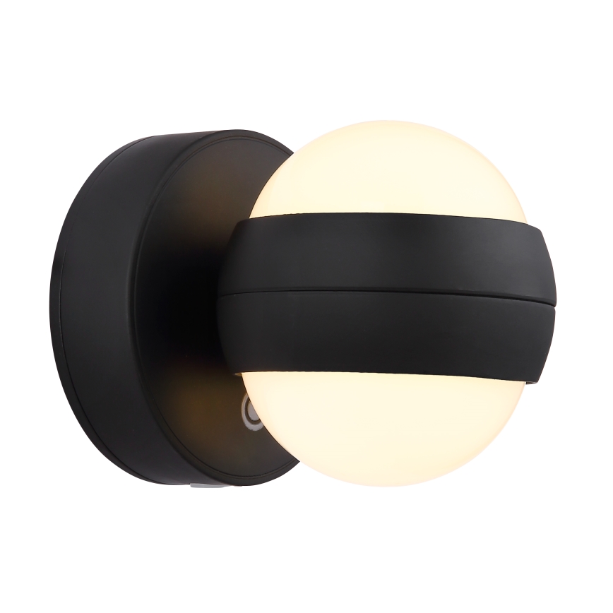 Globo - LED ściemnialna ładowalna dotykowa lampa ścienna LED/1,4W/5V 1800 mAh czarna