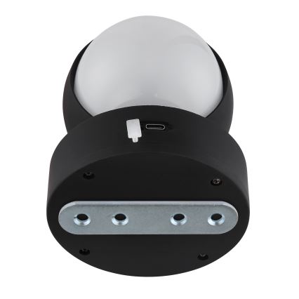 Globo - LED ściemnialna ładowalna dotykowa lampa ścienna LED/1,4W/5V 1800 mAh czarna