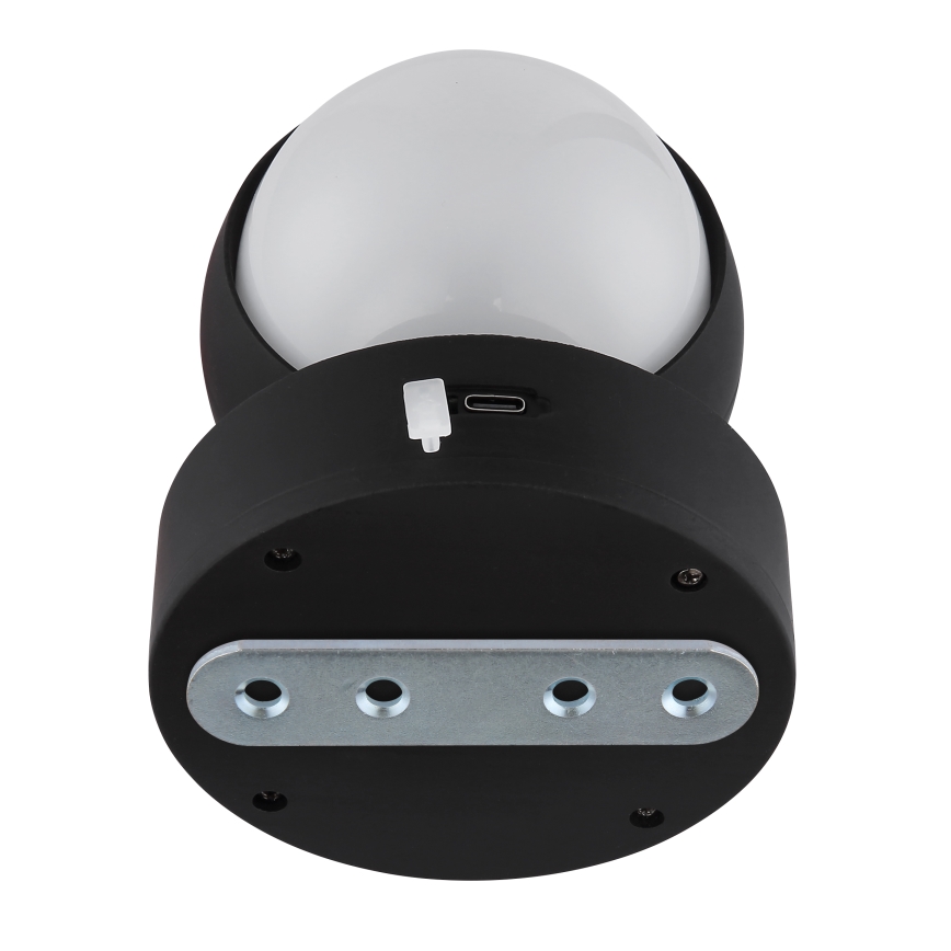 Globo - LED ściemnialna ładowalna dotykowa lampa ścienna LED/1,4W/5V 1800 mAh czarna