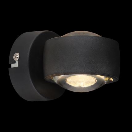 Globo - Kinkiet LED 7 W, 230 V, 3000 K, czarny