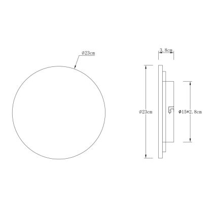 Globo - LED kinkiet LED/12W/230V 3000K