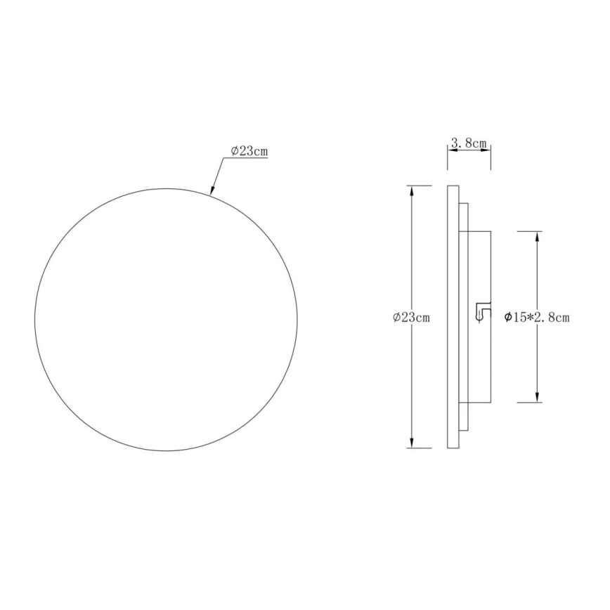 Globo - LED kinkiet LED/12W/230V 3000K
