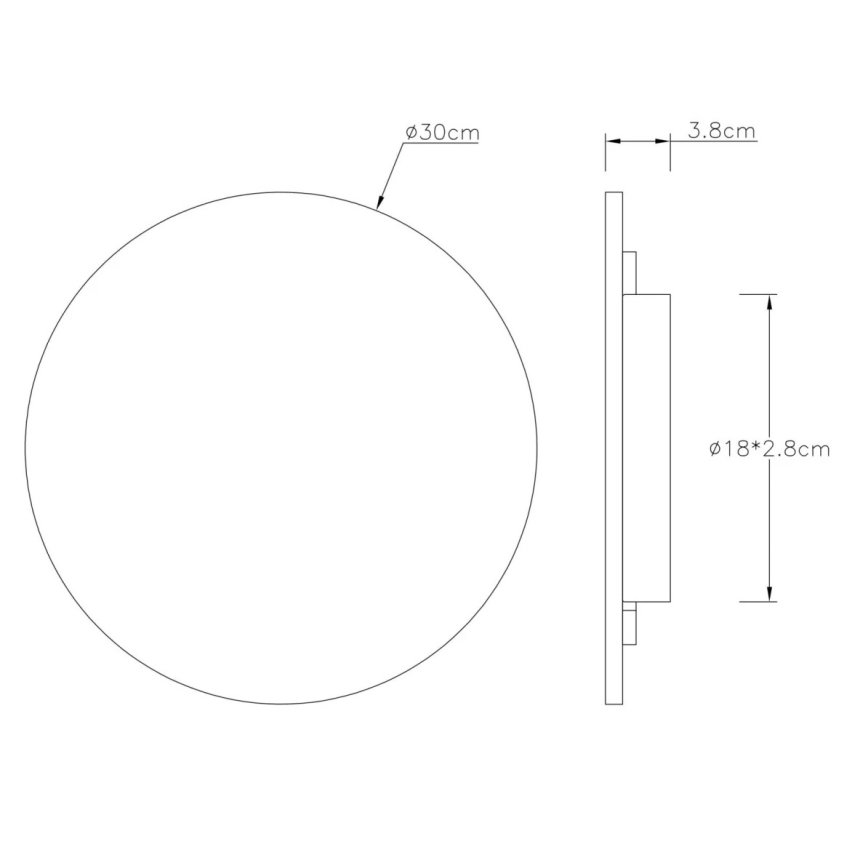 Globo - LED Kinkiet LED/14W/230V 3000K